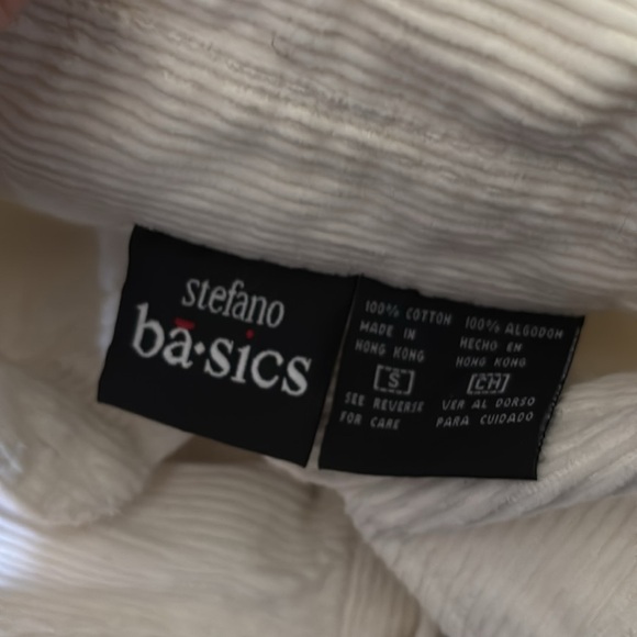 women’s white corduroy button up jacket - Picture 5 of 5